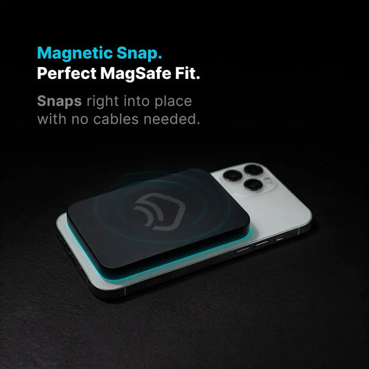 Power Bank for Magsafe,Portable Slim Magnetic Fast Charging for Travel, 5000 mAh 20W Type C - Komutr