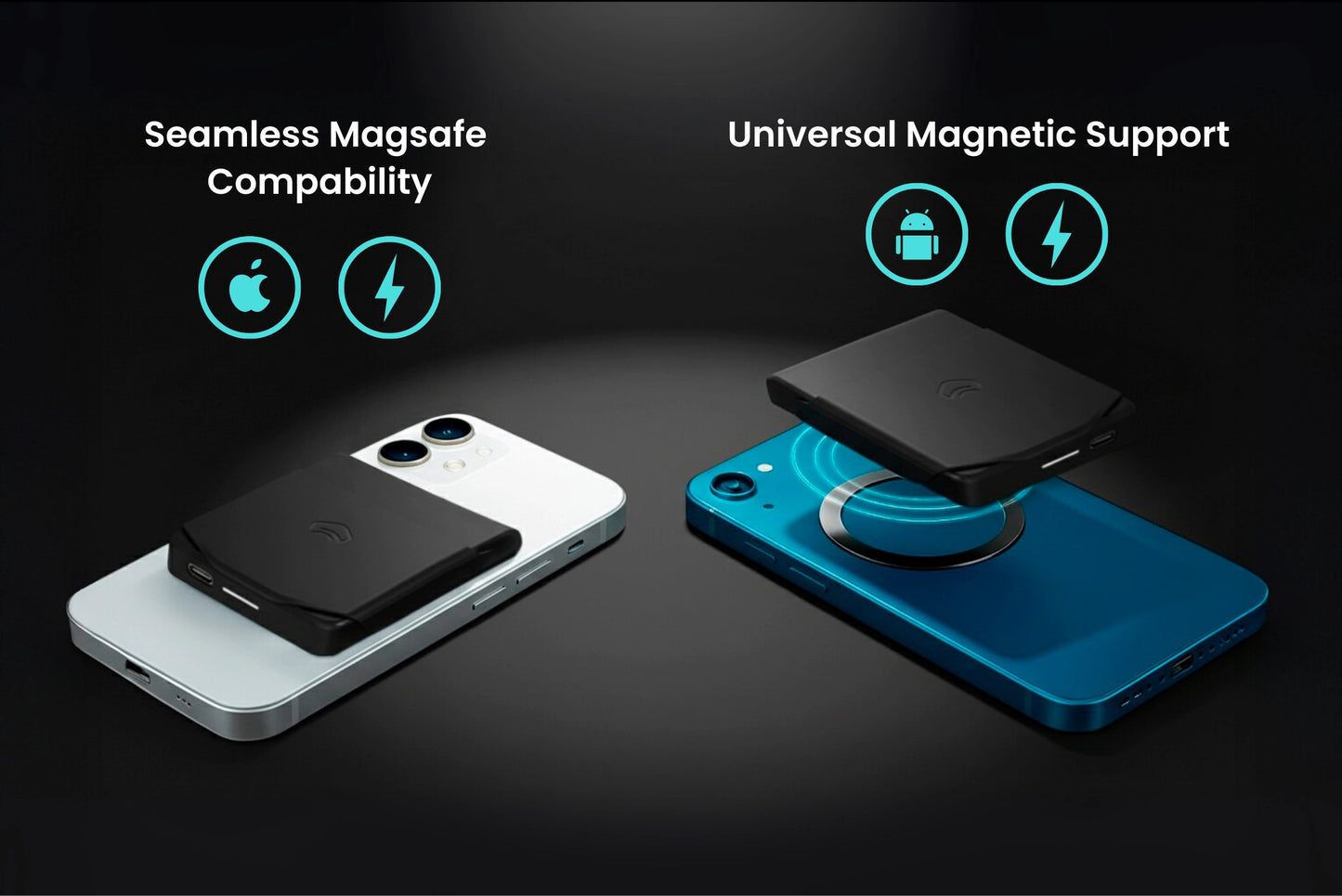 Komutr Earbuds Magnetic Slim Case with Kickstand Built-in, Anti-Lost Design - Komutr