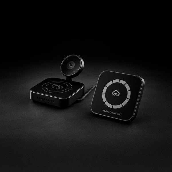 3 in 1 Portable Charger for Iphone Magsafe,Apple Watch, Komutr Earbuds, 15W Fast Charging - Komutr