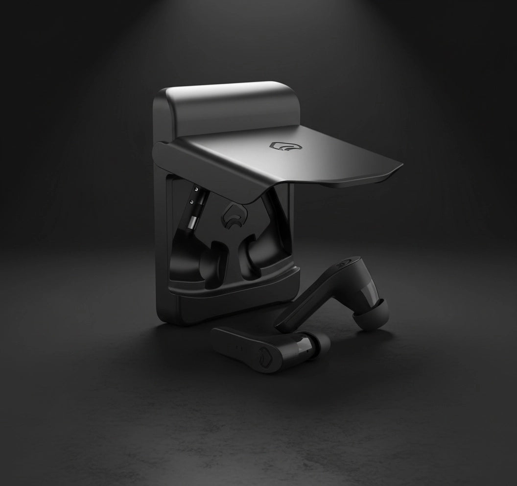 Komutr Earbuds Magnetic Slim Case with Kickstand Built-in, Anti-Lost Design - Komutr