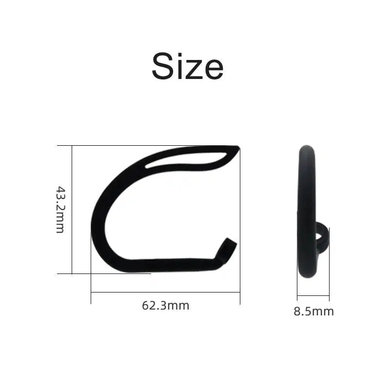 Silicone Ear Hooks for Komutr Earbuds & AirPods, Anti-Slip Comfortable Fit[2 Pairs] - Komutr