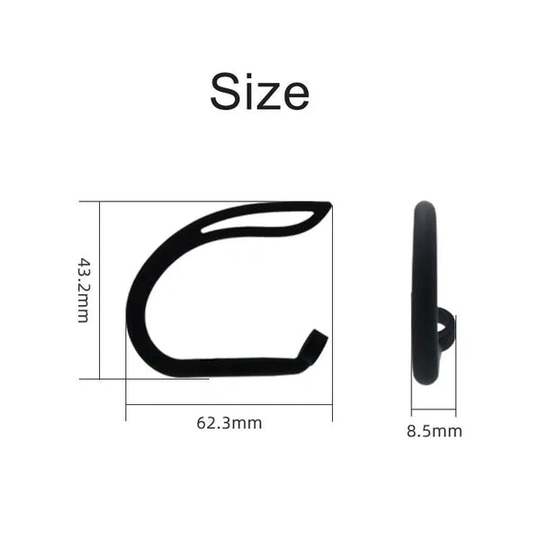 Silicone Ear Hooks for Komutr Earbuds & AirPods, Anti-Slip Comfortable Fit[2 Pairs] - Komutr