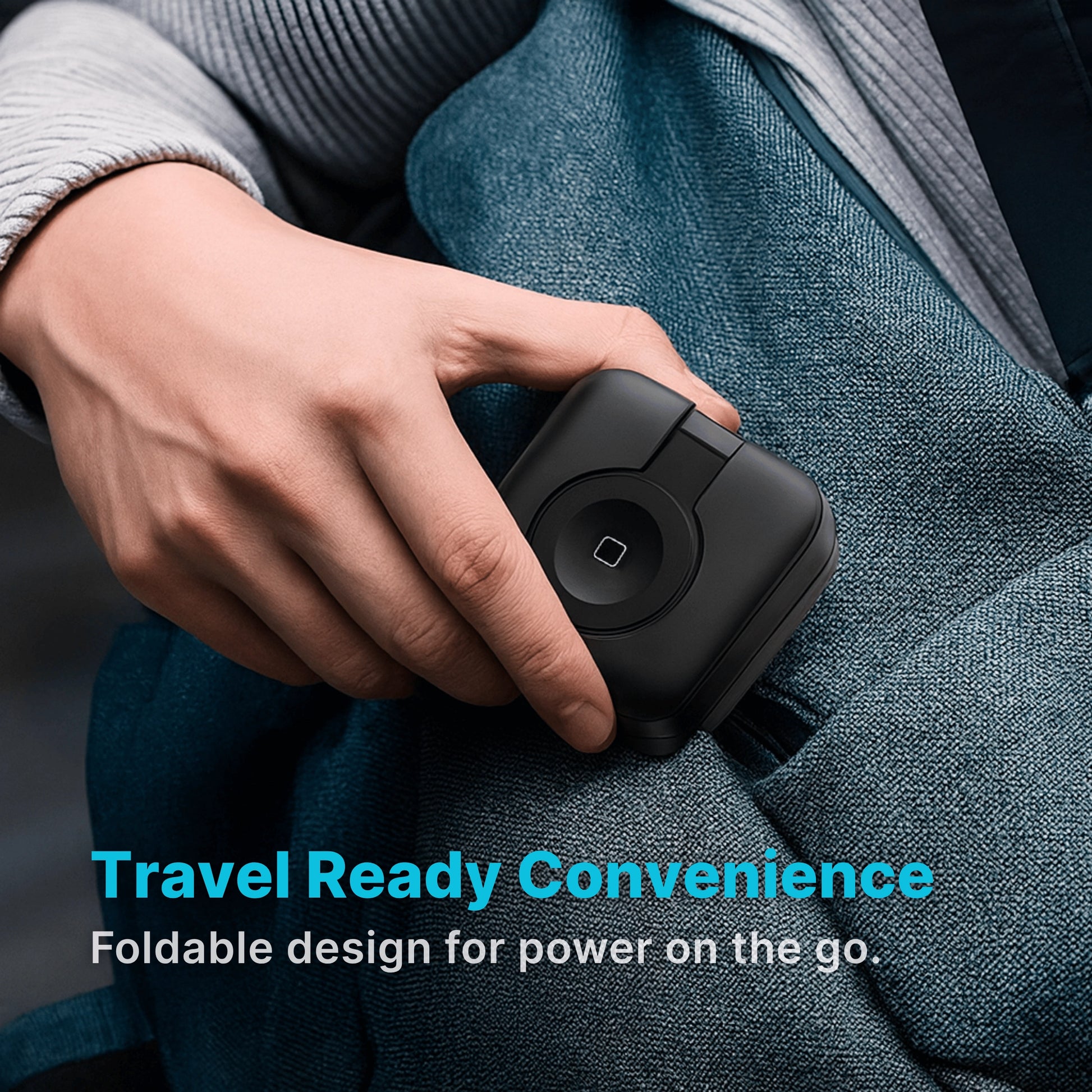 3 in 1 Portable Charger for Iphone Magsafe,Apple Watch, Komutr Earbuds, 15W Fast Charging - Komutr