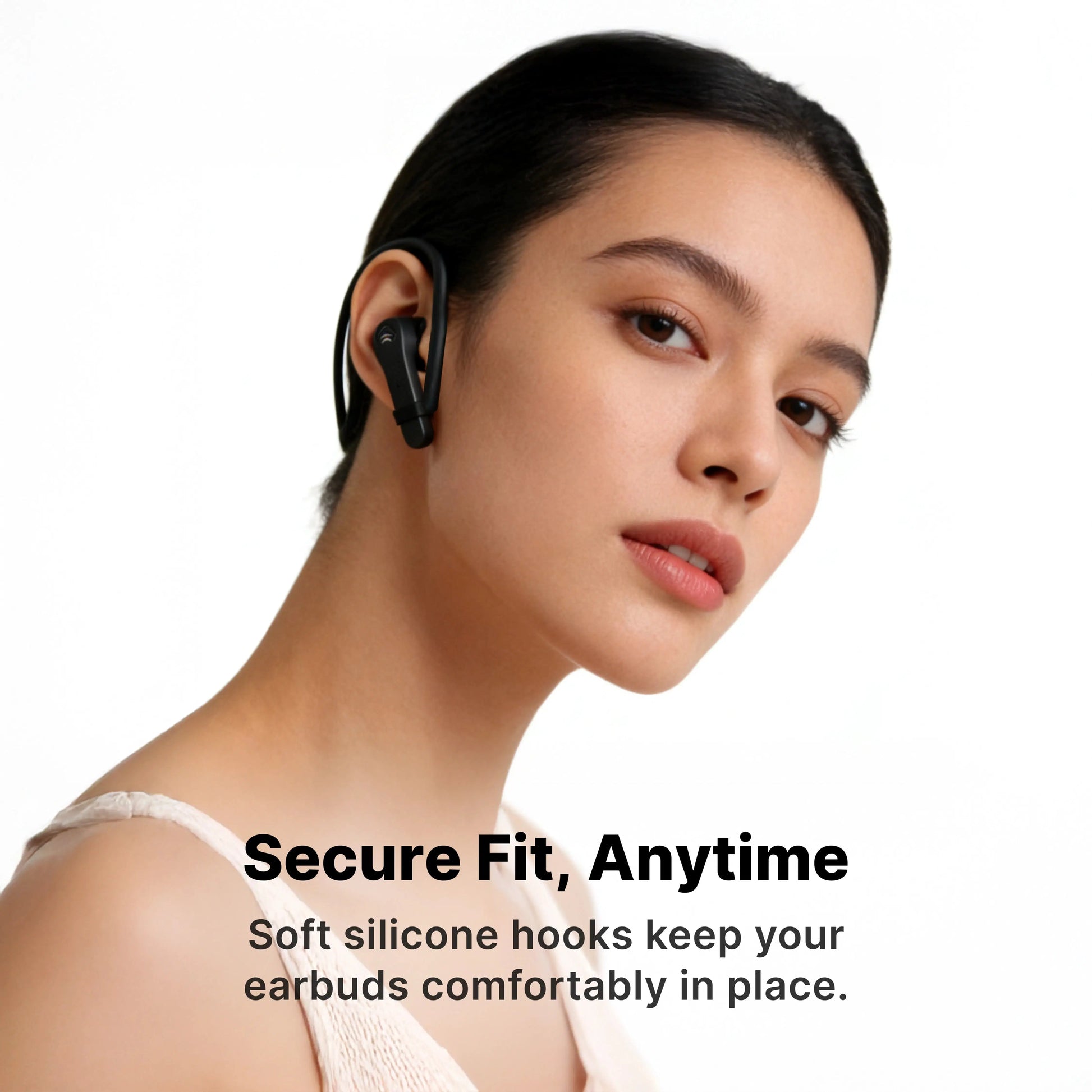 Silicone Ear Hooks for Komutr Earbuds & AirPods, Anti-Slip Comfortable Fit[2 Pairs] - Komutr