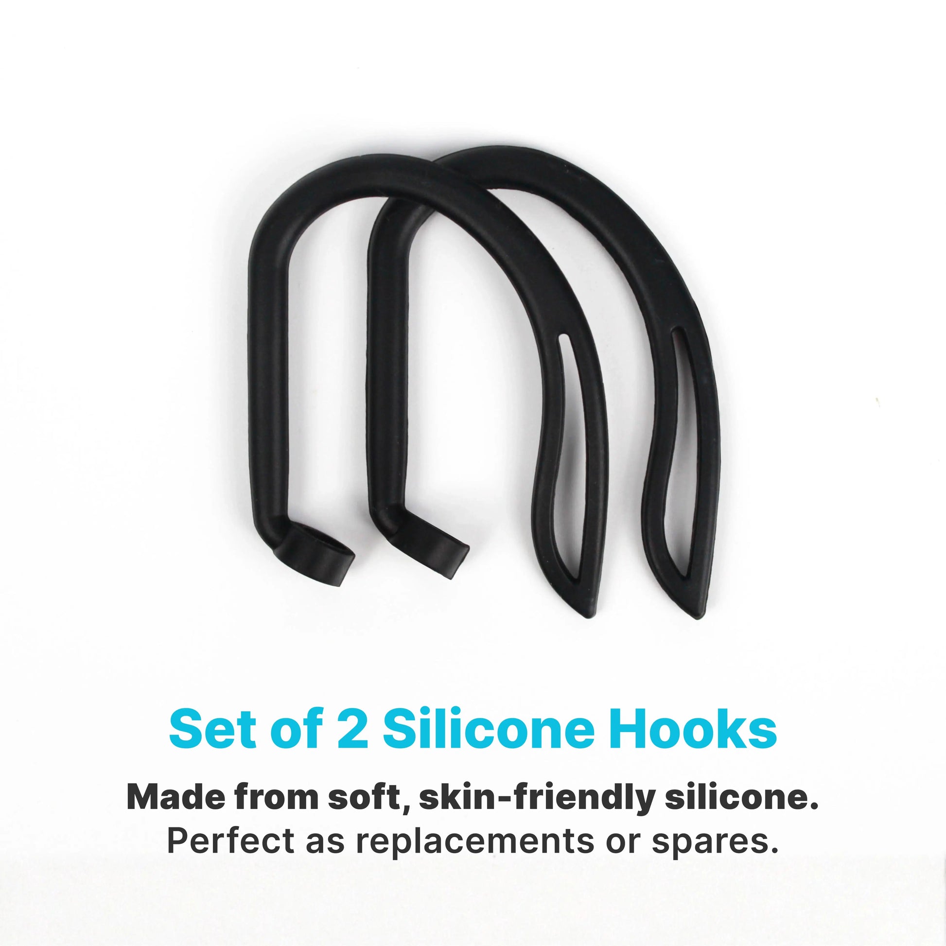 Silicone Ear Hooks for Komutr Earbuds & AirPods, Anti-Slip Comfortable Fit[2 Pairs] - Komutr